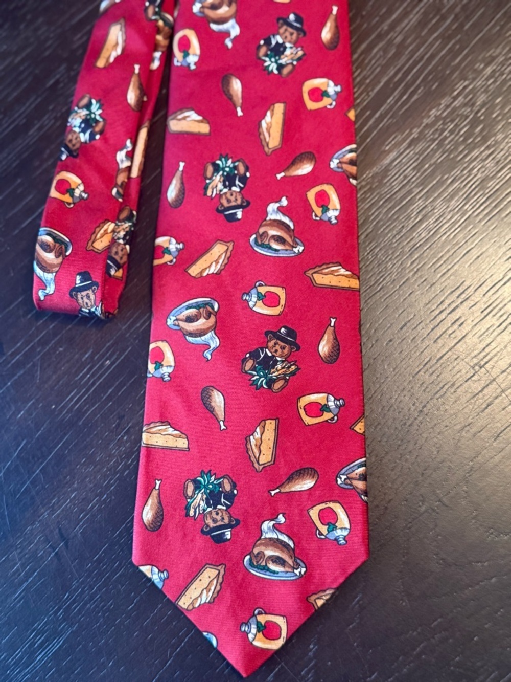 Thanksgiving Tie Neck Tie vintage Novelty